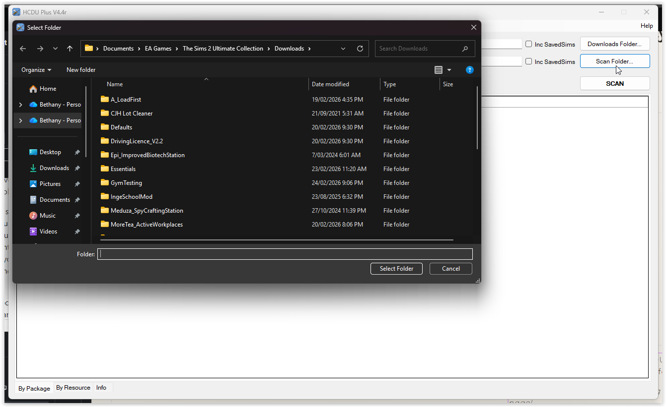 Scan your entire folder or a particular folder within Downloads