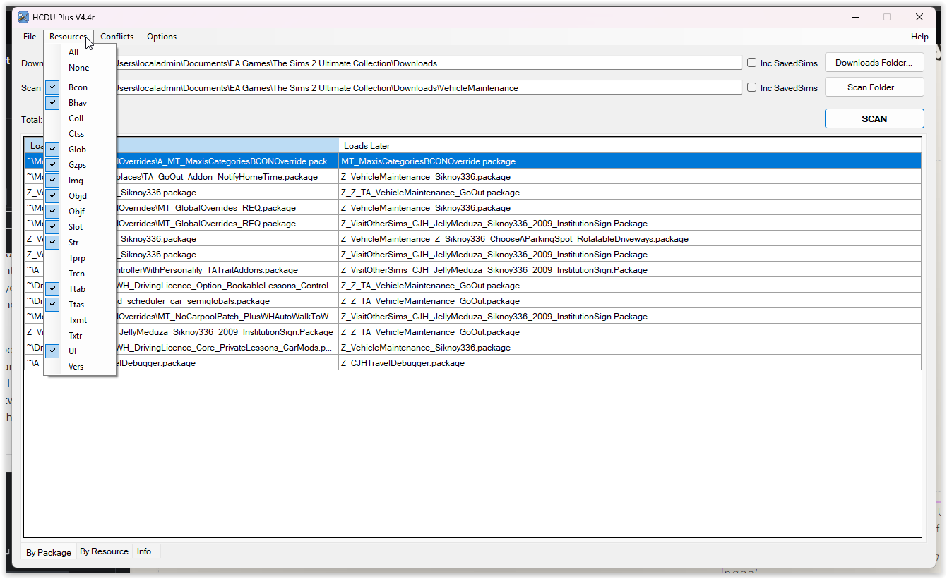 You can choose particular resources to scan - don't worry if this doesn't make much sense to you (yet!)
