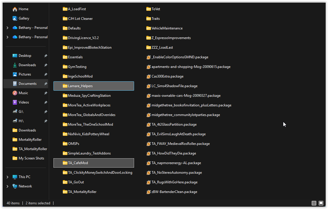 These two mods are going to conflict. Right now, TA_CafeMod is loading last, which means my mod will override Lamare's