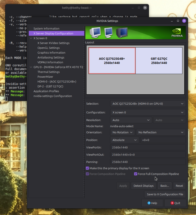 Try ticking "Force Composition Pipeline" and "Force Full Composition Pipeline". This fixed the rest of the issues for me.