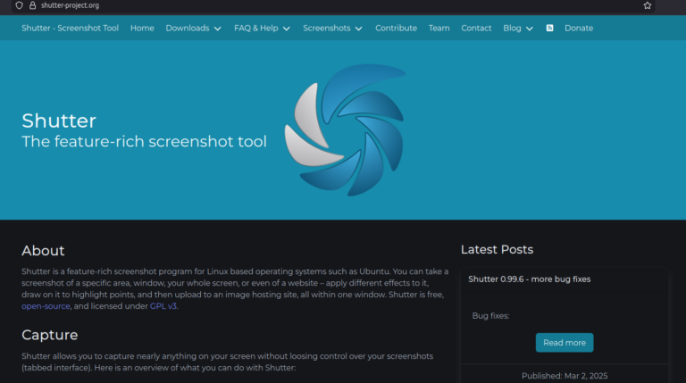 I like Shutter Screenshot Tool