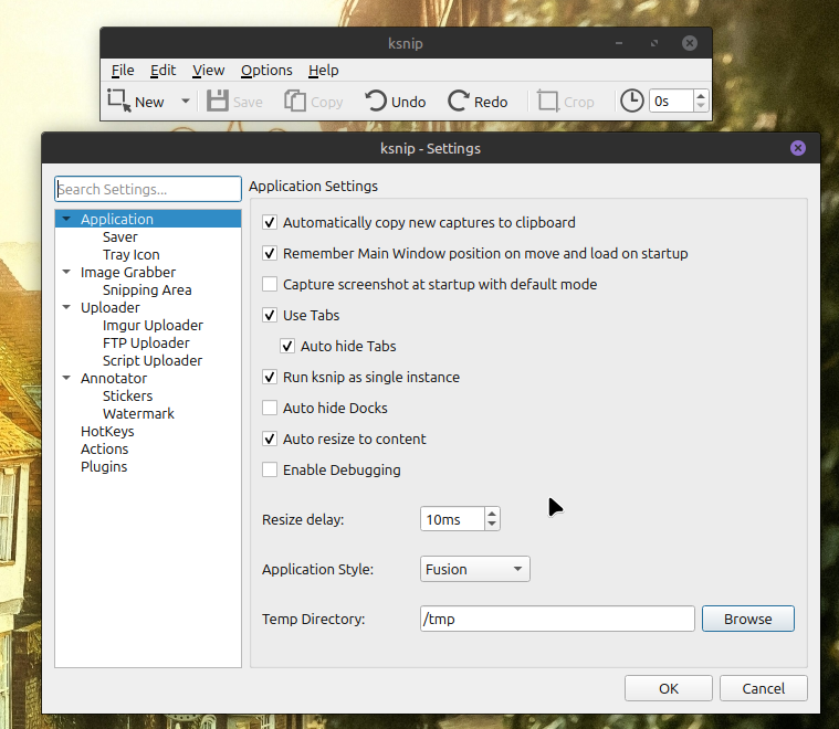 With a nice UI and hotkey settings