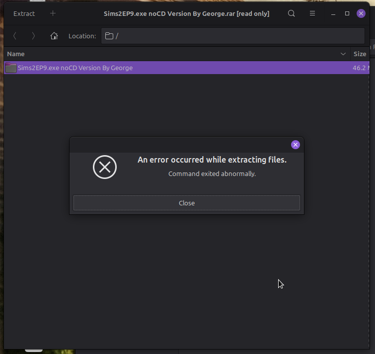 If you get this error (rudeness)