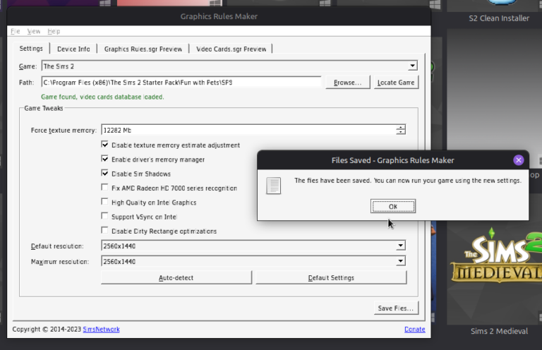 Select TS2 & BodyShop from the menu, auto-detect and save