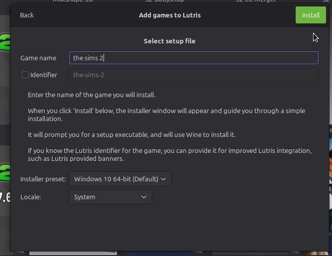 Name "The Sims 2" or similar