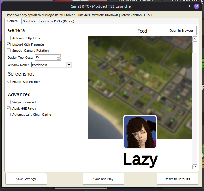 Not right version! Missing an option